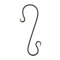 Panacea 12 inch Forged Branch Hook Black PAN83100